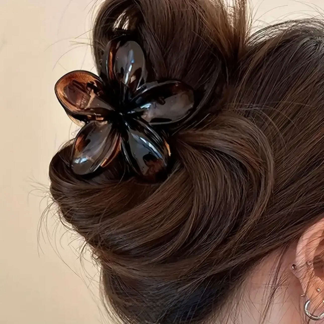 Flower Claw Hair Clip: Pack of 2